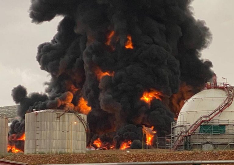 Incendio en Puertollano, localizado en la provincia de Ciudad Real