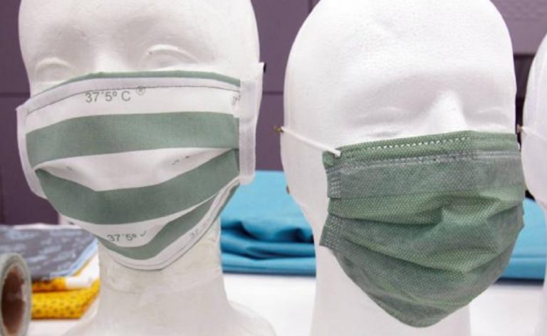 Mascarillas que cambian de color por fiebre