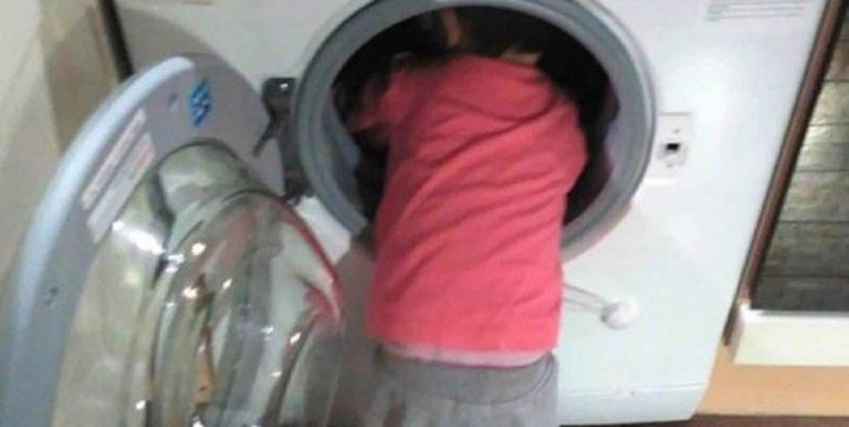 niño muere lavadora