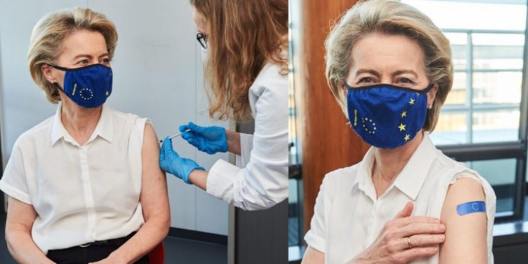 Ursula vor der Leyen se vacuna contra covid