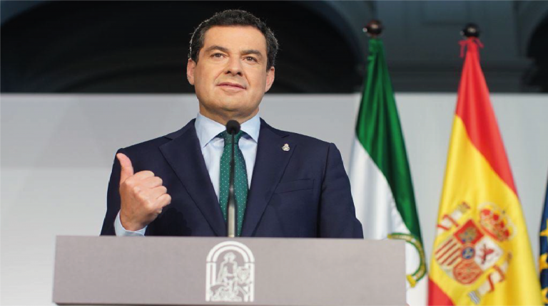 El anuncio de José María Moreno, presidente de la Comunidad de Andalucía