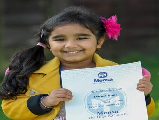 Niña genio de 3 años