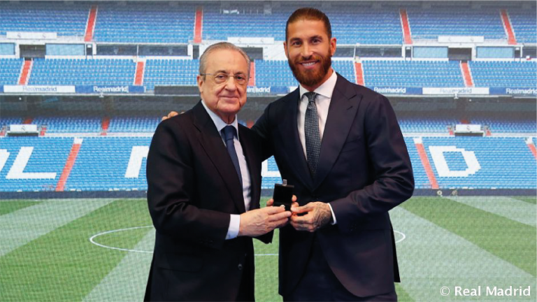Sergio Ramos y Florentino Pérez