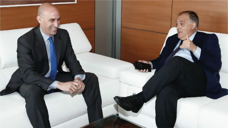 Javier Tebas y Luis Rubiales