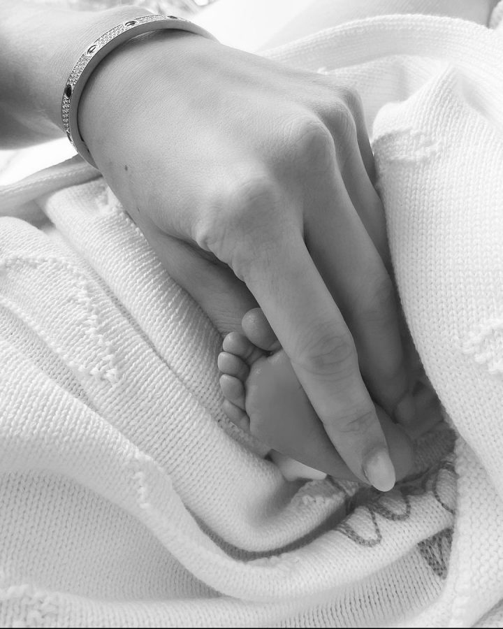 primera foto de R&iacute;o hijo de J.Balvin