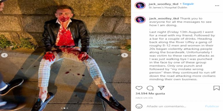 El taekwondista sufrió una brutal agresión en su Irlanda natal