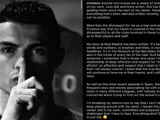 Declaraciones Cristiano Ronaldo