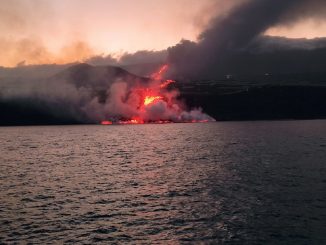 volcán delta lávico