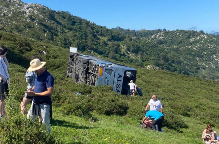accidente autobús Covadonga