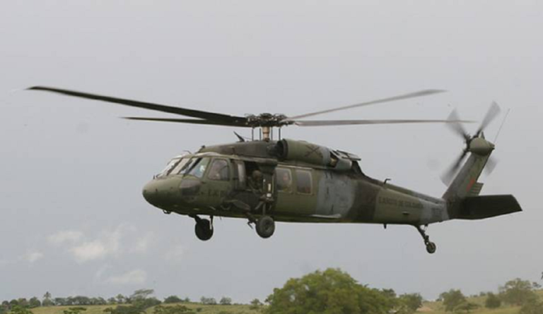 accidente helicóptero Colombia