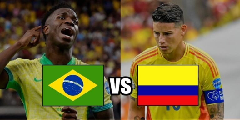 Brasil Colombia horario donde ver