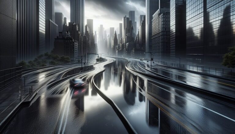 Immagine di allerta meteo con piogge torrenziali in Spagna