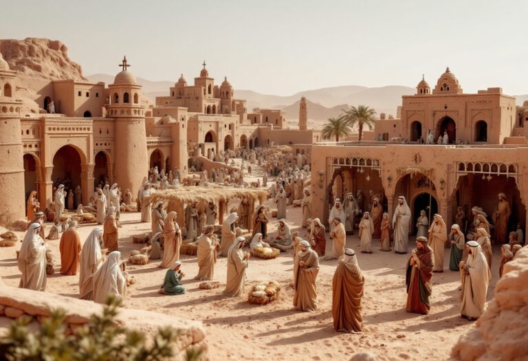Belén della Comunità di Madrid con elementi marocchini