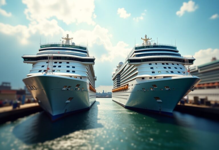 Vista de astilleros en Cádiz especializados en cruceros