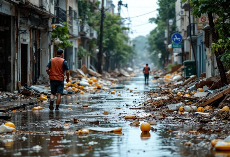 Immagine della crisi DANA a Valencia con persone colpite