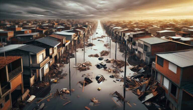 Immagine della devastazione causata dalla DANA a Valencia