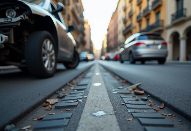 Incidente di traffico a Nou Barris, Barcellona, con feriti