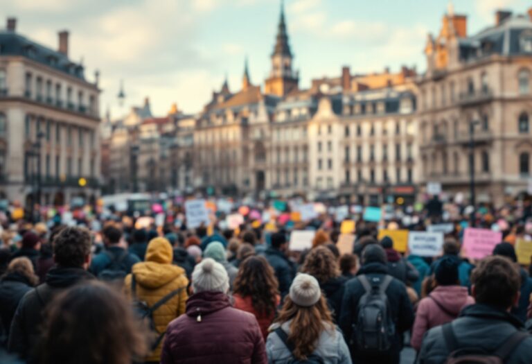 Manifestazione a Barcellona per il diritto alla casa