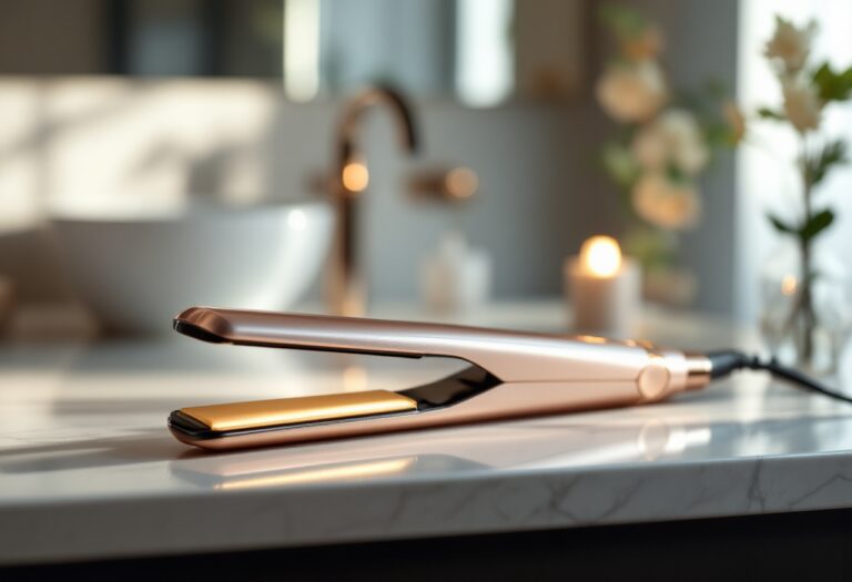 Plancha de pelo Keratin Therapy Pro in uso su capelli