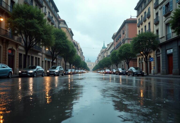 Veicoli in movimento a Valencia dopo la DANA