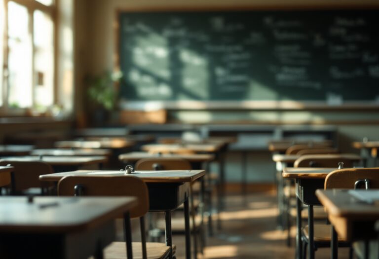 Estudiantes en un aula enfrentando violencia escolar