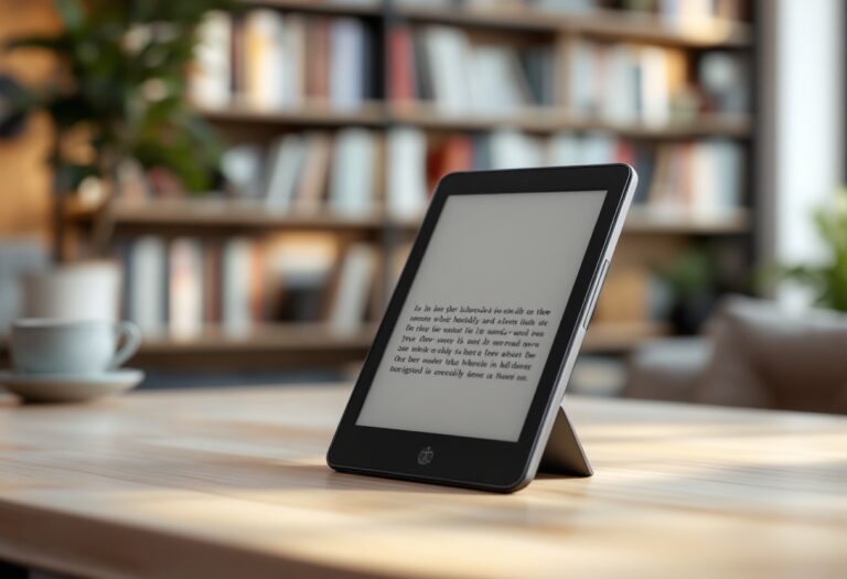 Immagine del nuovo Amazon Kindle 2024 con design moderno