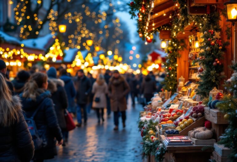 Scene del mercatino di Natale a Magdeburgo dopo l'attacco