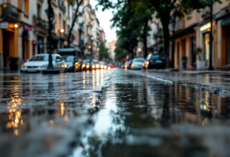 Immagine delle inondazioni a Valencia con aiuti disponibili