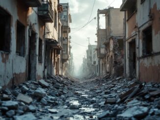 Immagine dei recenti bombardamenti israeliani in Siria