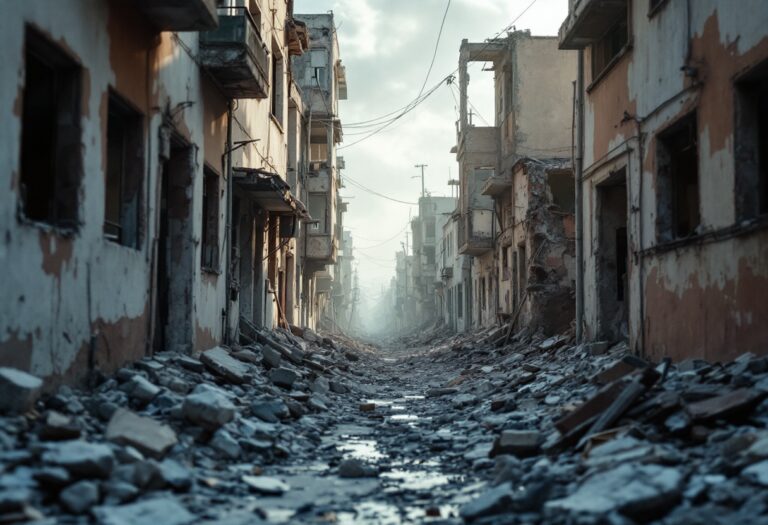 Immagine dei recenti bombardamenti israeliani in Siria