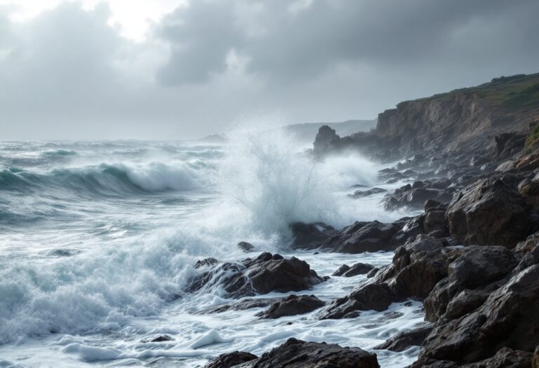 Immagine delle condizioni meteorologiche nel Mediterraneo