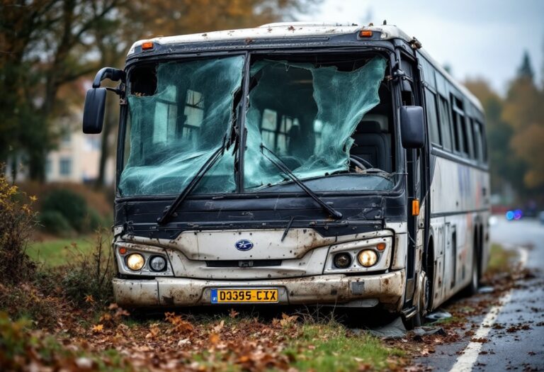 Conductor del autobús involucrado en un accidente en Francia
