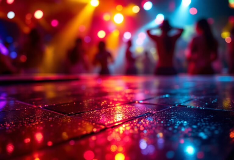 DJ Alfredo mentre suona in un club di Ibiza