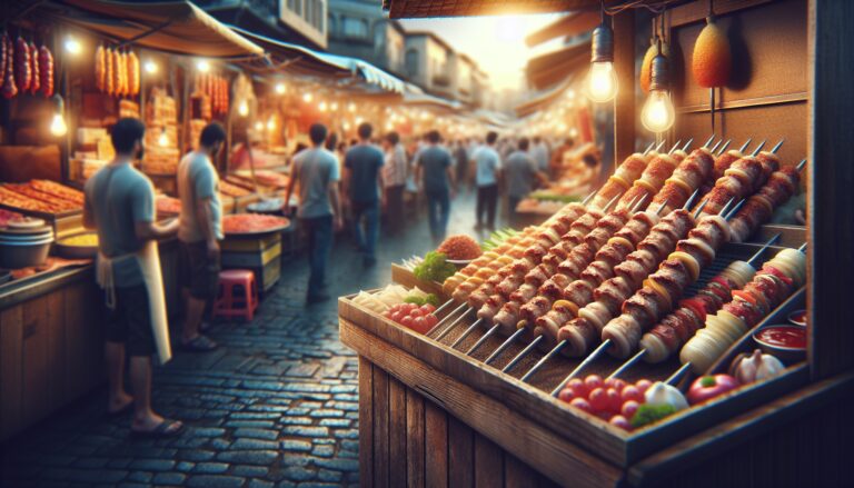 Kebab gourmet en un elegante ristorante spagnolo