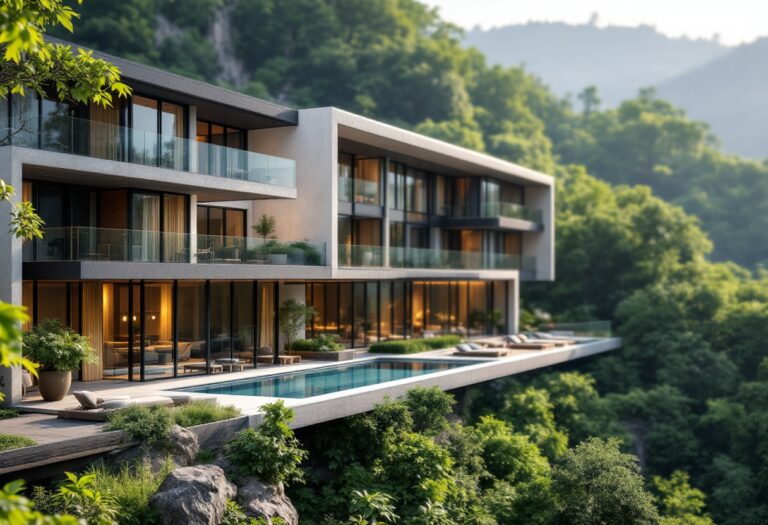 Vista panoramica di un hotel in Catalogna nel 2024