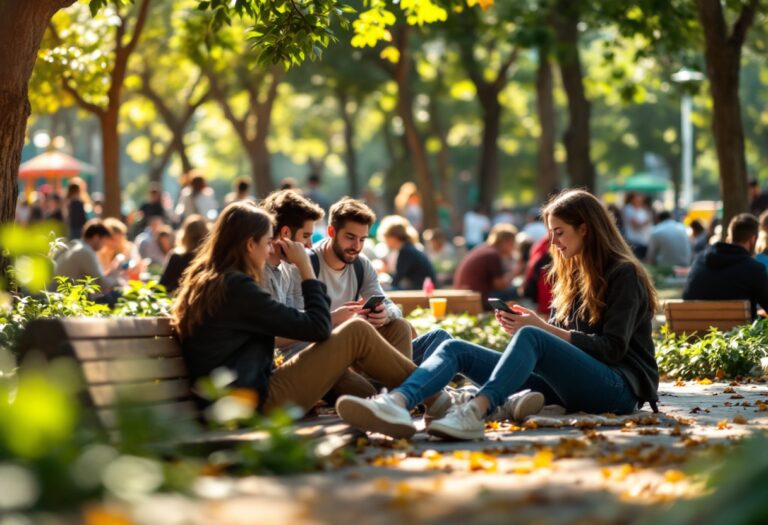 Juventud vasca interactuando en redes sociales en 2024