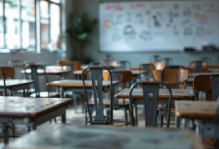 Immagine che illustra l'impatto della dana sull'educazione
