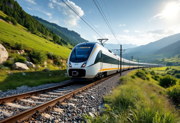 Treno Avlo in partenza da una stazione spagnola