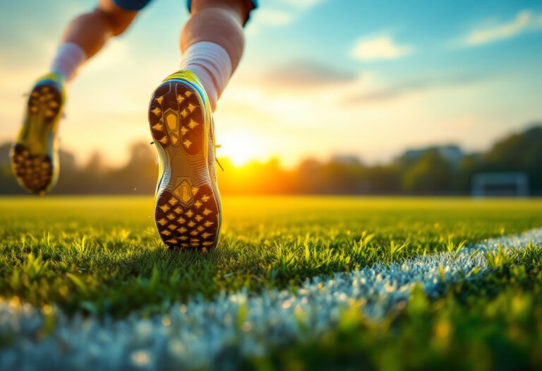 Giocatori di calcio che mostrano passione e determinazione