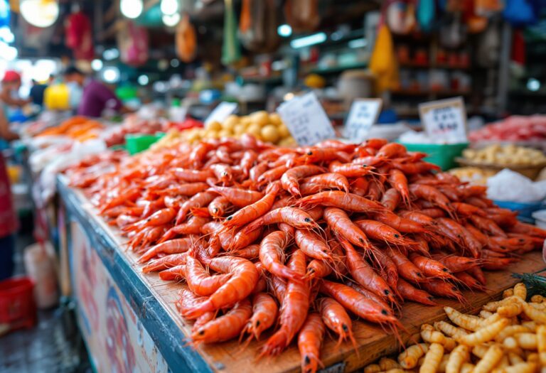 Immagine di gamba rossa pescata a Tarragona
