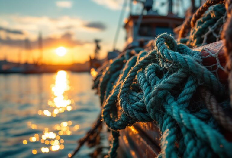 Pescadores protestando contra la Comisión Europea