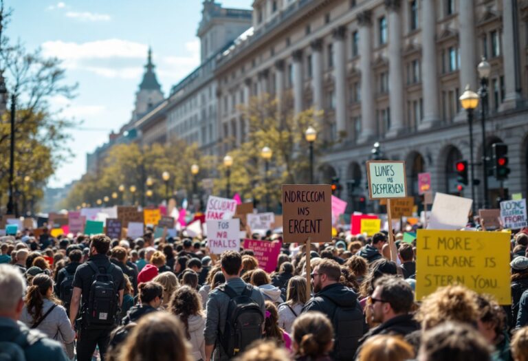 Manifestazione di protesta in Serbia contro la corruzione