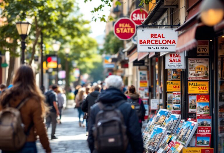 Grafico della ripresa del mercato immobiliare a Barcellona