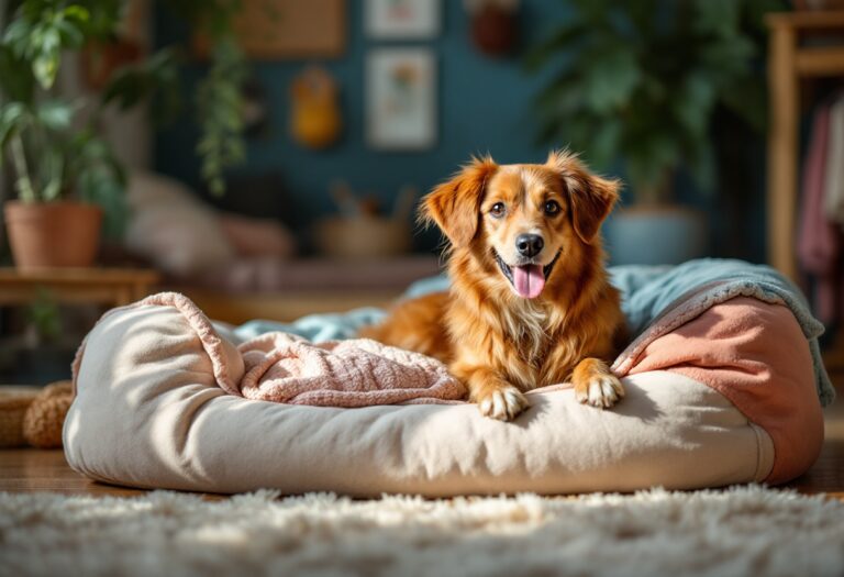 Perro feliz con regalos de Reyes Magos