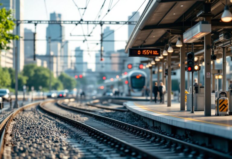 Treno Renfe in stazione, simbolo di puntualità ferroviaria