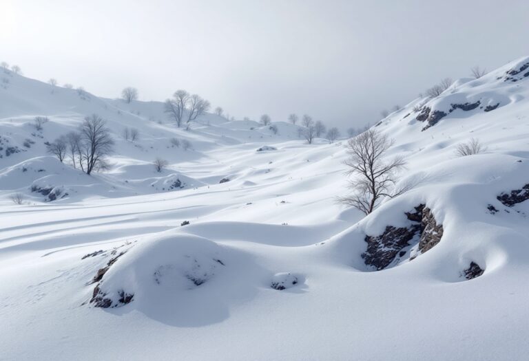 Nevadas en la península y Baleares esta semana