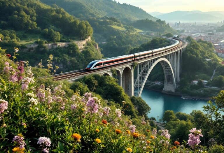Treno Renfe in partenza da Barcellona verso Tolosa