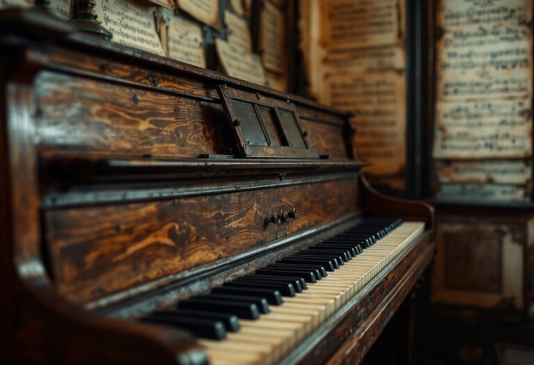 Immagine di Mariano Lozano con elementi musicali e letterari