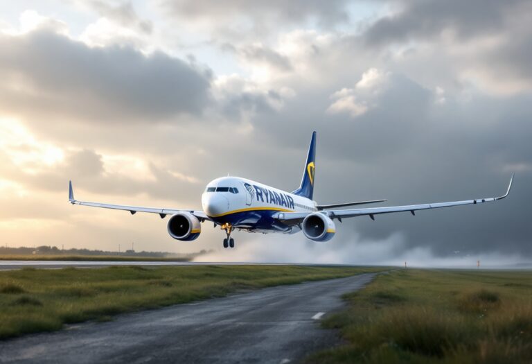 Pasajeros enfrentan turbulencias en vuelo Ryanair