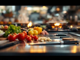 Chef al lavoro in un ristorante stellato Michelin